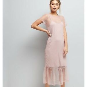 Midi dress size 2 pink color